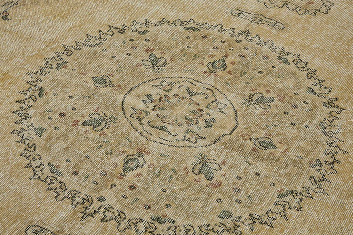 7x10 Hand-Knotted Turkish Vintage Rug - 50805