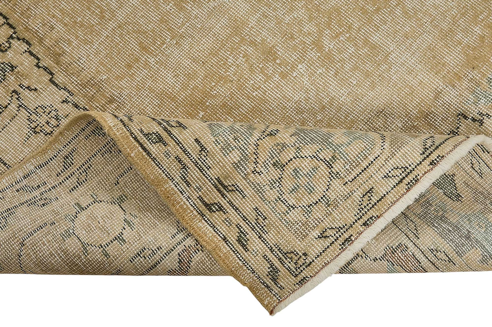 7x10 Hand-Knotted Turkish Vintage Rug - 50805