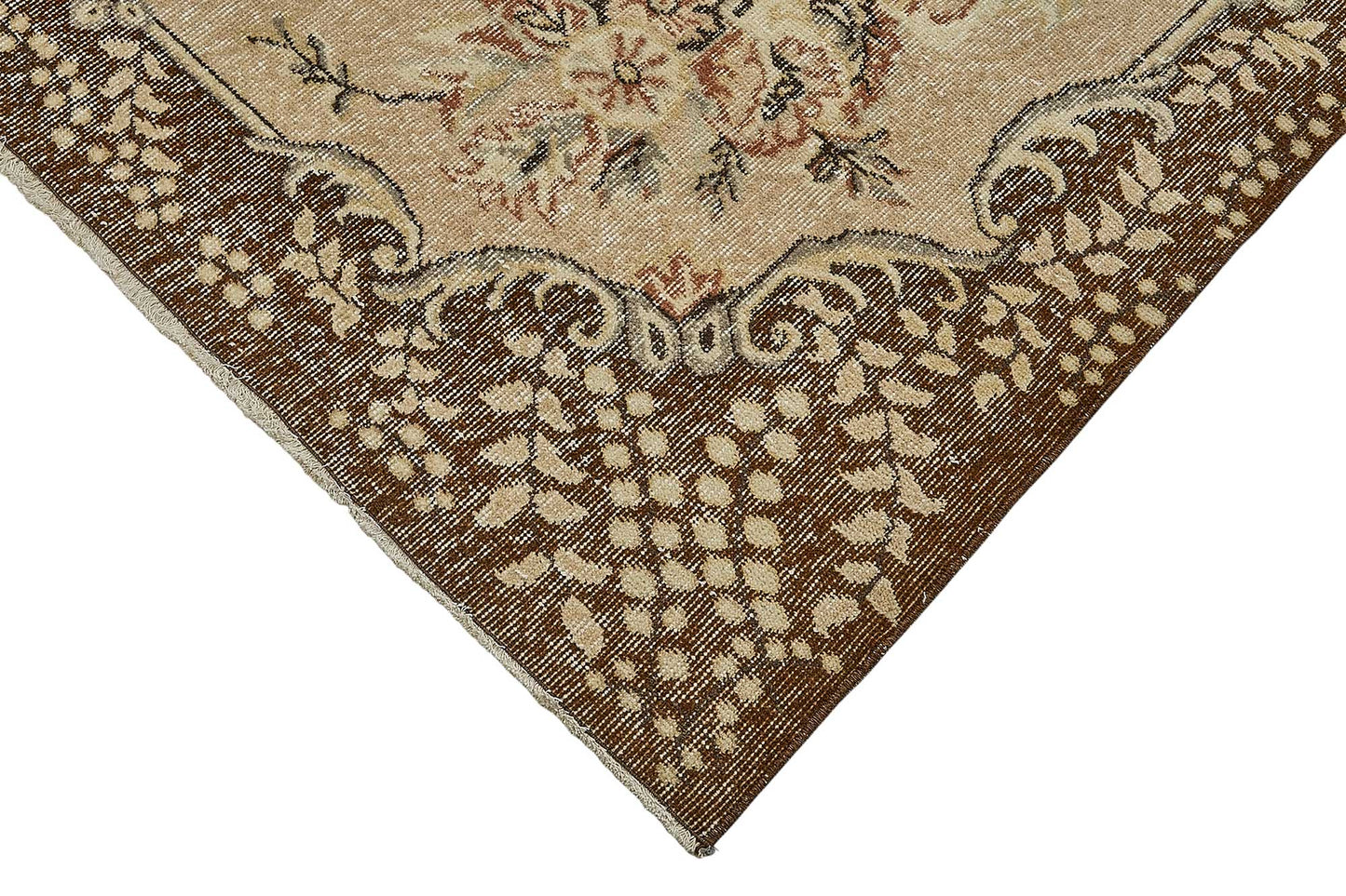 7x10 Hand-Knotted Turkish Vintage Rug - 50806