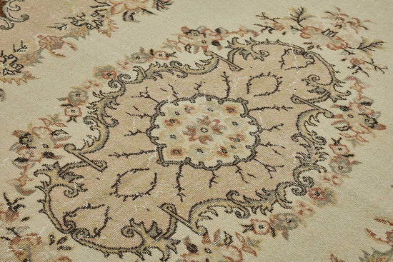7x10 Hand-Knotted Turkish Vintage Rug - 50806