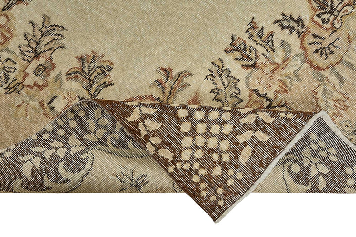 7x10 Hand-Knotted Turkish Vintage Rug - 50806