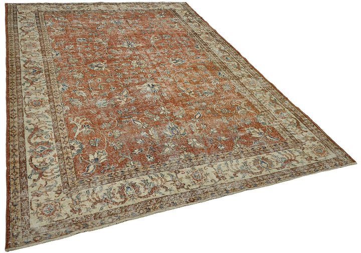 7x10 Hand-Knotted Turkish Vintage Rug - 50807