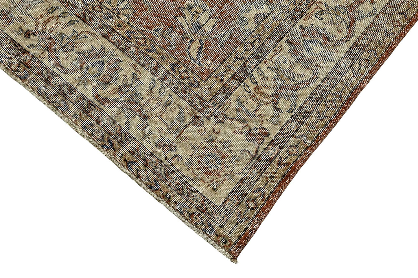 7x10 Hand-Knotted Turkish Vintage Rug - 50807
