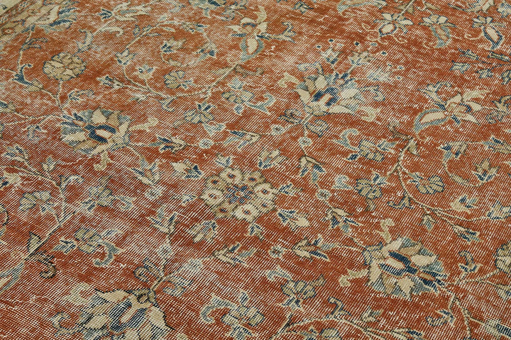 7x10 Hand-Knotted Turkish Vintage Rug - 50807