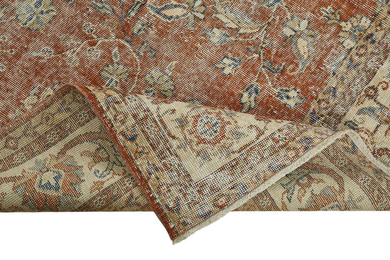 7x10 Hand-Knotted Turkish Vintage Rug - 50807