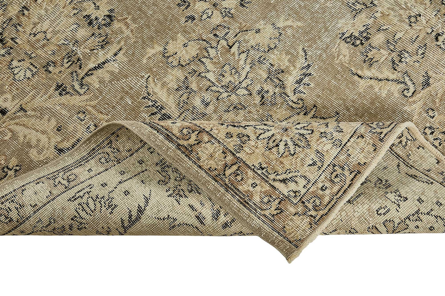 7x10 Hand-Knotted Turkish Vintage Rug - 50808