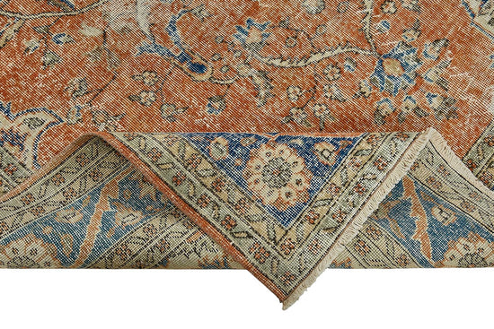 7x10 Hand-Knotted Turkish Vintage Rug - 50809