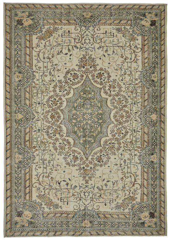 7x10 Hand-Knotted Turkish Vintage Rug - 50810