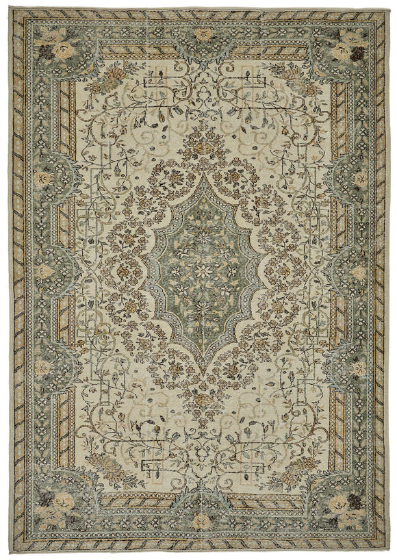 7x10 Hand-Knotted Turkish Vintage Rug - 50810