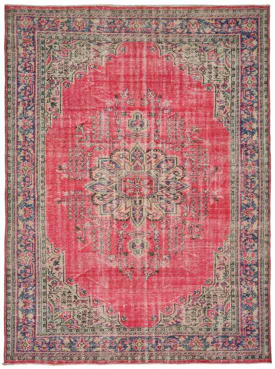 7x10 Hand-Knotted Turkish Vintage Rug - 50811
