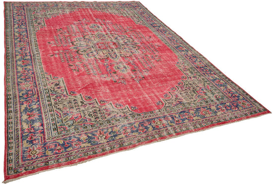 7x10 Hand-Knotted Turkish Vintage Rug - 50811