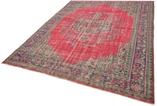 7x10 Hand-Knotted Turkish Vintage Rug - 50811