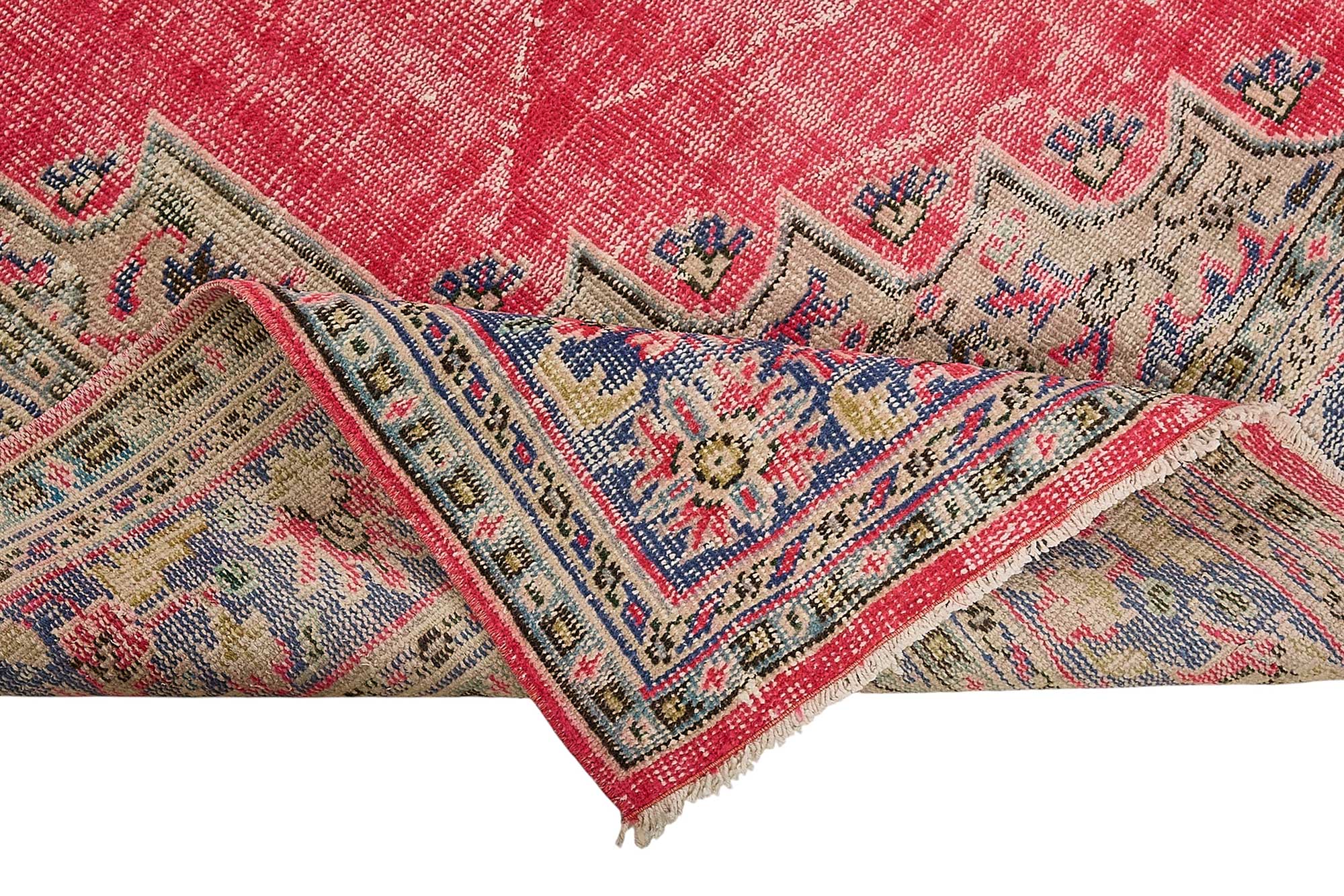 7x10 Hand-Knotted Turkish Vintage Rug - 50811