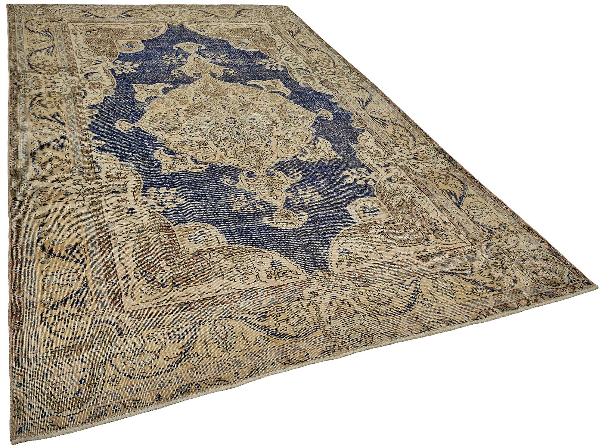 7x11 Hand-Knotted Turkish Vintage Rug - 50812