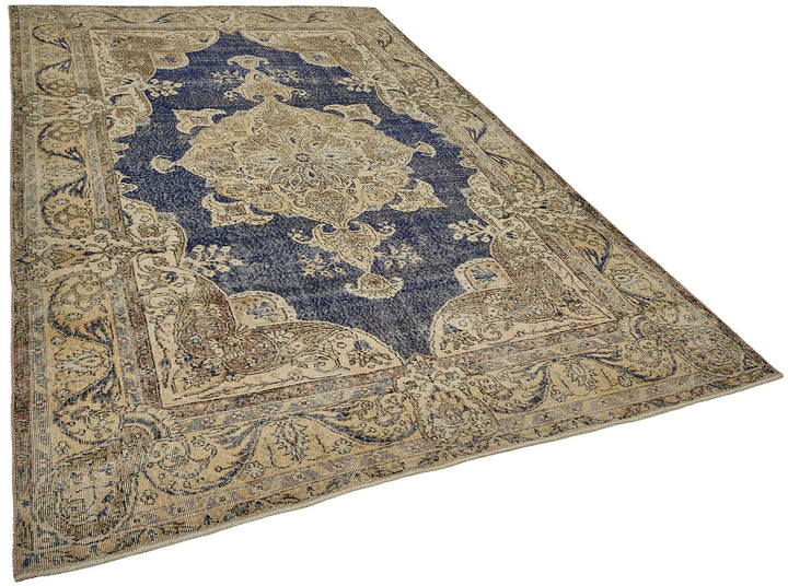 7x11 Hand-Knotted Turkish Vintage Rug - 50812