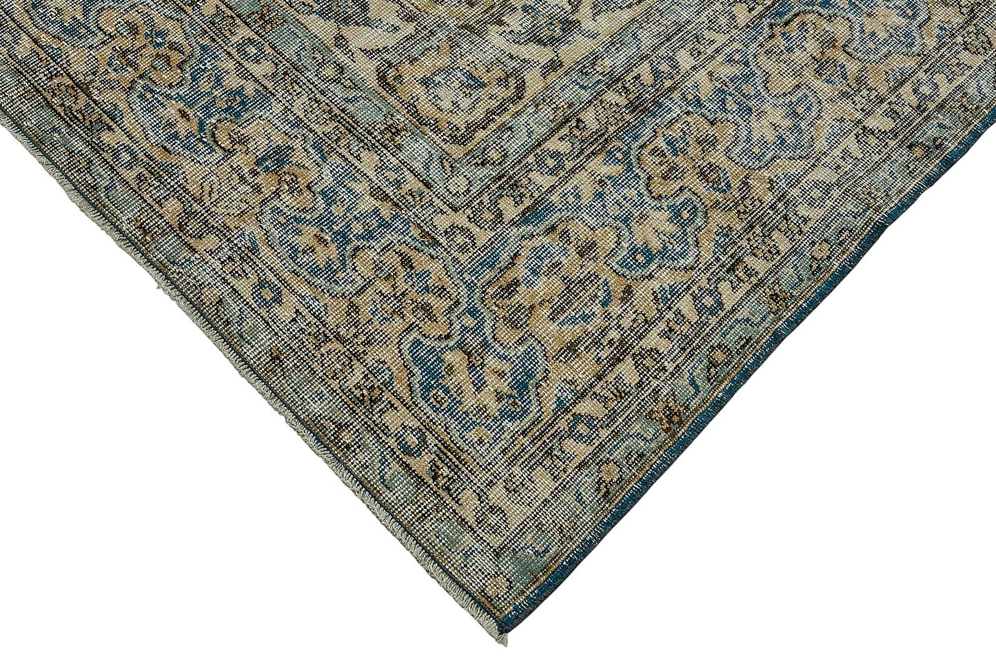 7x10 Hand-Knotted Turkish Vintage Rug - 50813
