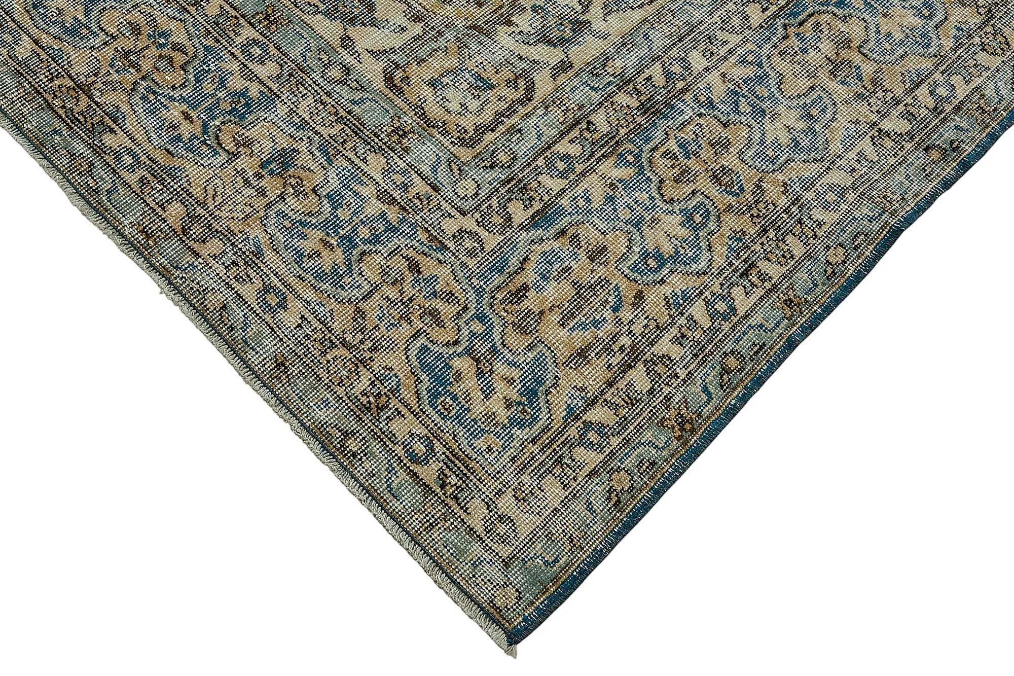 7x10 Hand-Knotted Turkish Vintage Rug - 50813