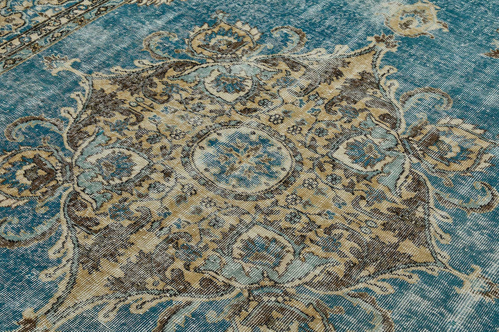 7x10 Hand-Knotted Turkish Vintage Rug - 50813