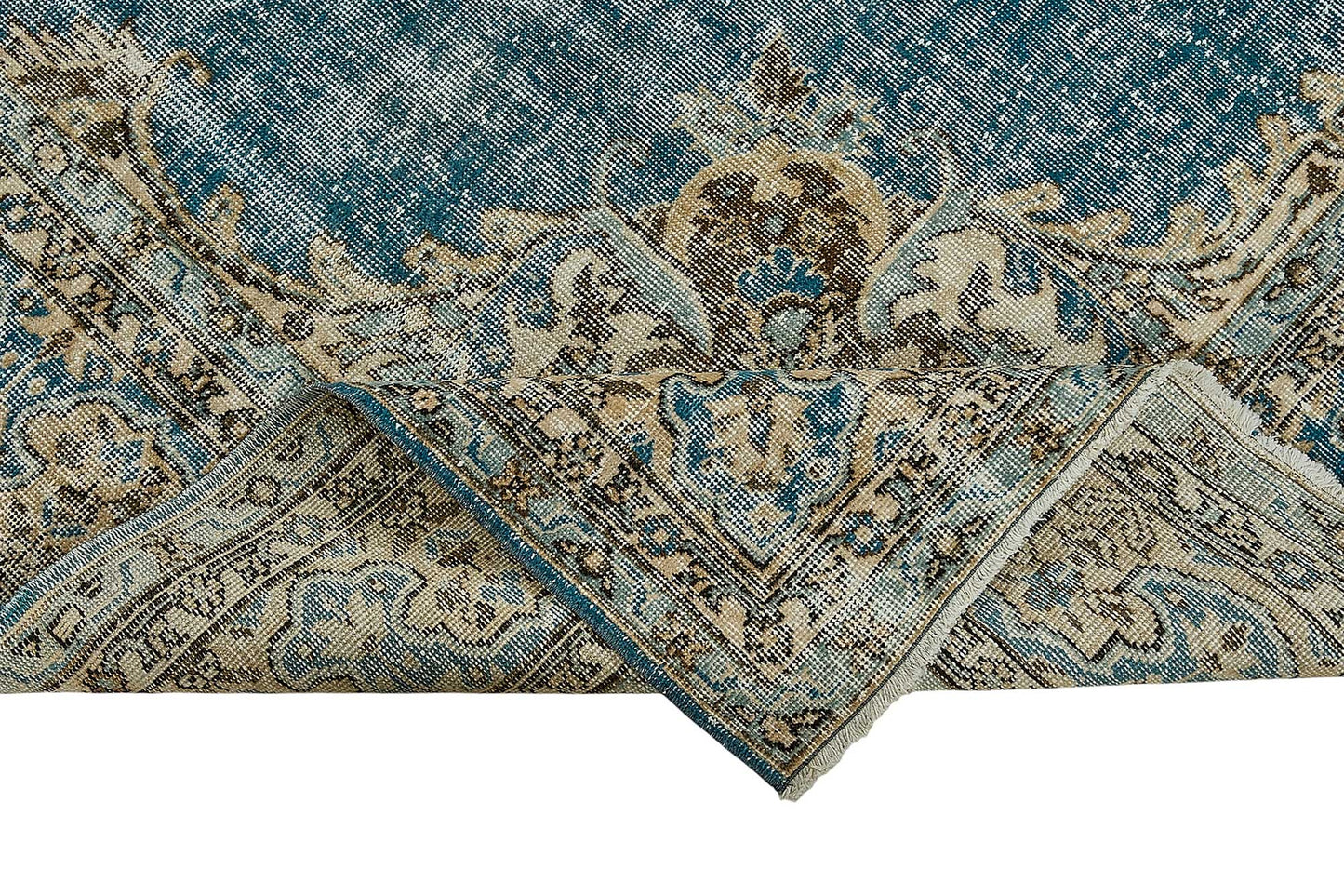 7x10 Hand-Knotted Turkish Vintage Rug - 50813