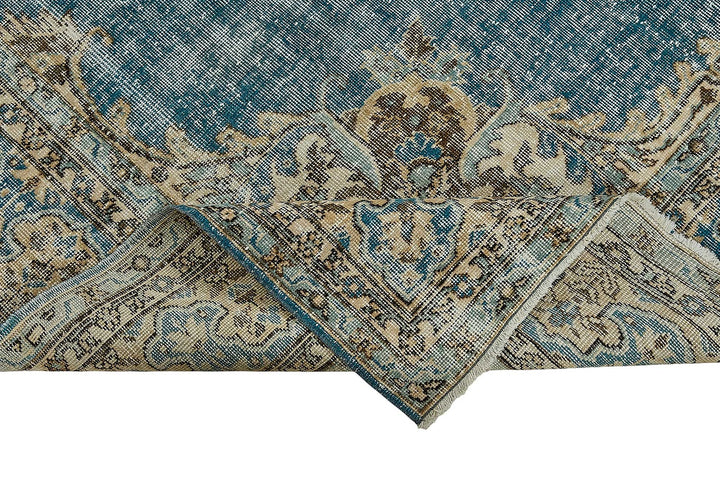 7x10 Hand-Knotted Turkish Vintage Rug - 50813