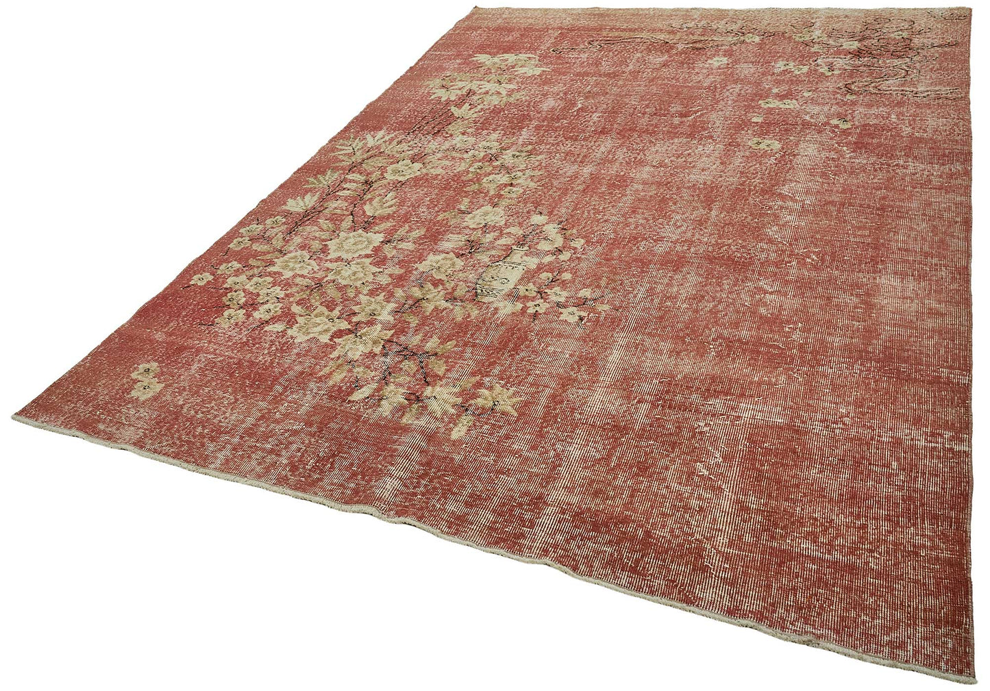 7x10 Hand-Knotted Turkish Vintage Rug - 50814