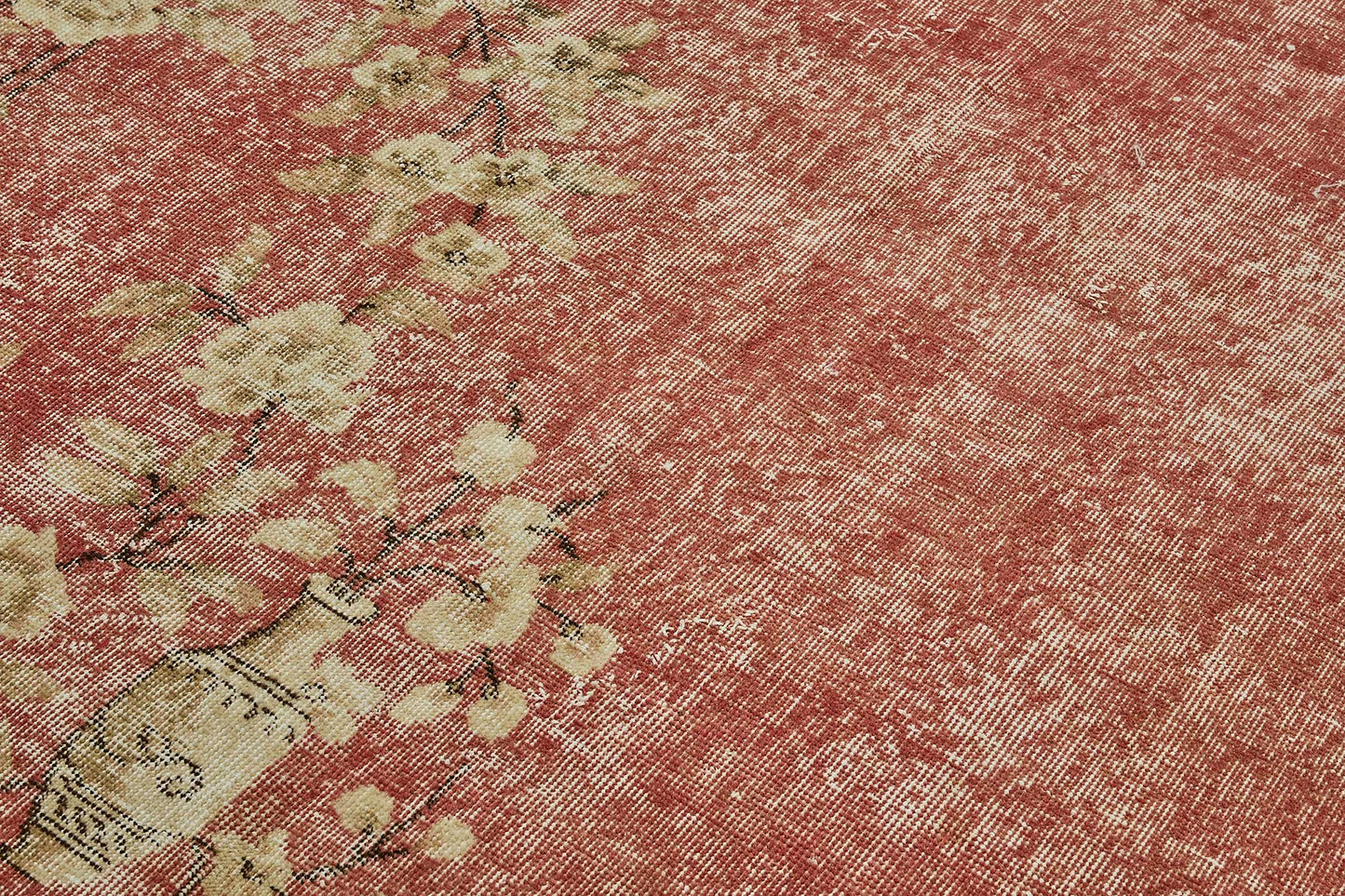 7x10 Hand-Knotted Turkish Vintage Rug - 50814