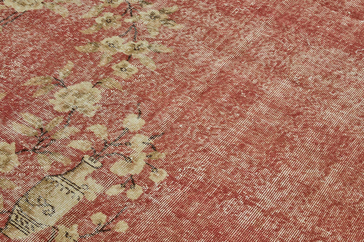 7x10 Hand-Knotted Turkish Vintage Rug - 50814