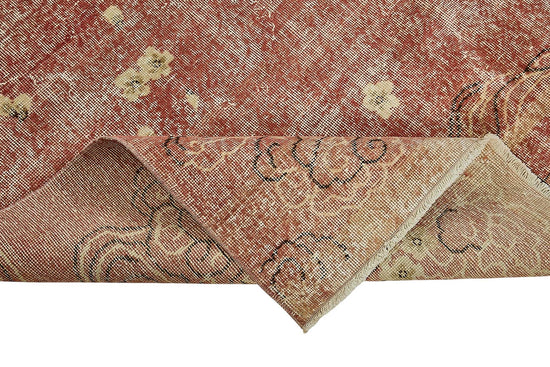 7x10 Hand-Knotted Turkish Vintage Rug - 50814