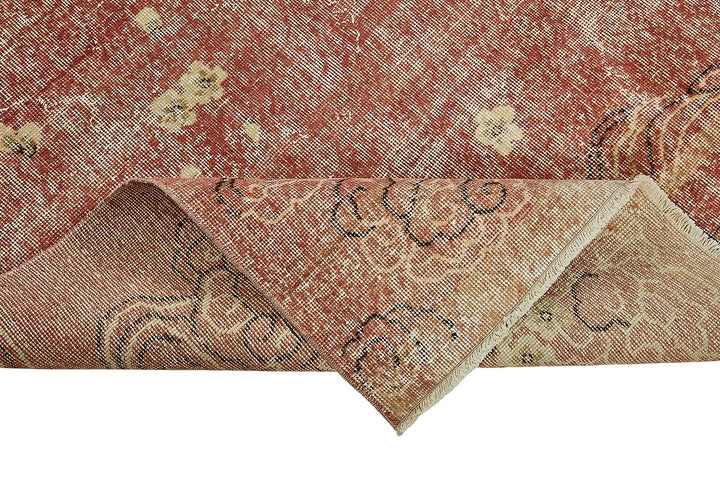 7x10 Hand-Knotted Turkish Vintage Rug - 50814