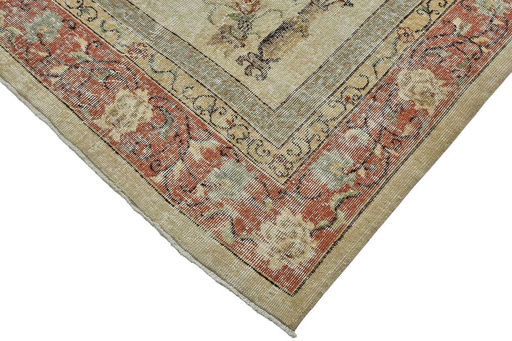 7x10 Hand-Knotted Turkish Vintage Rug - 50815