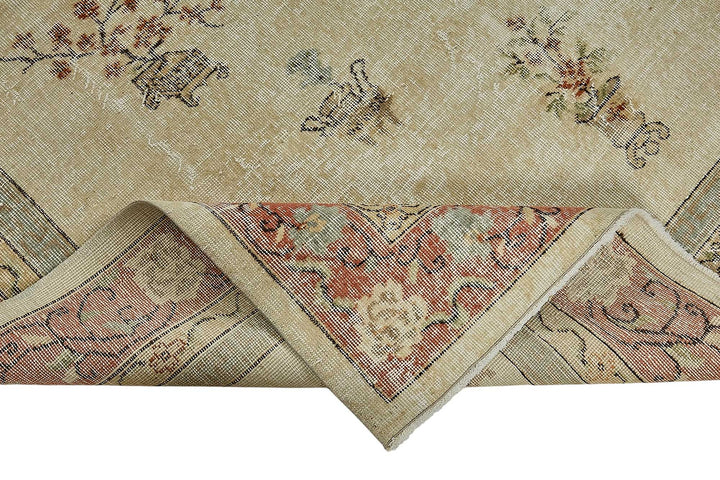 7x10 Hand-Knotted Turkish Vintage Rug - 50815