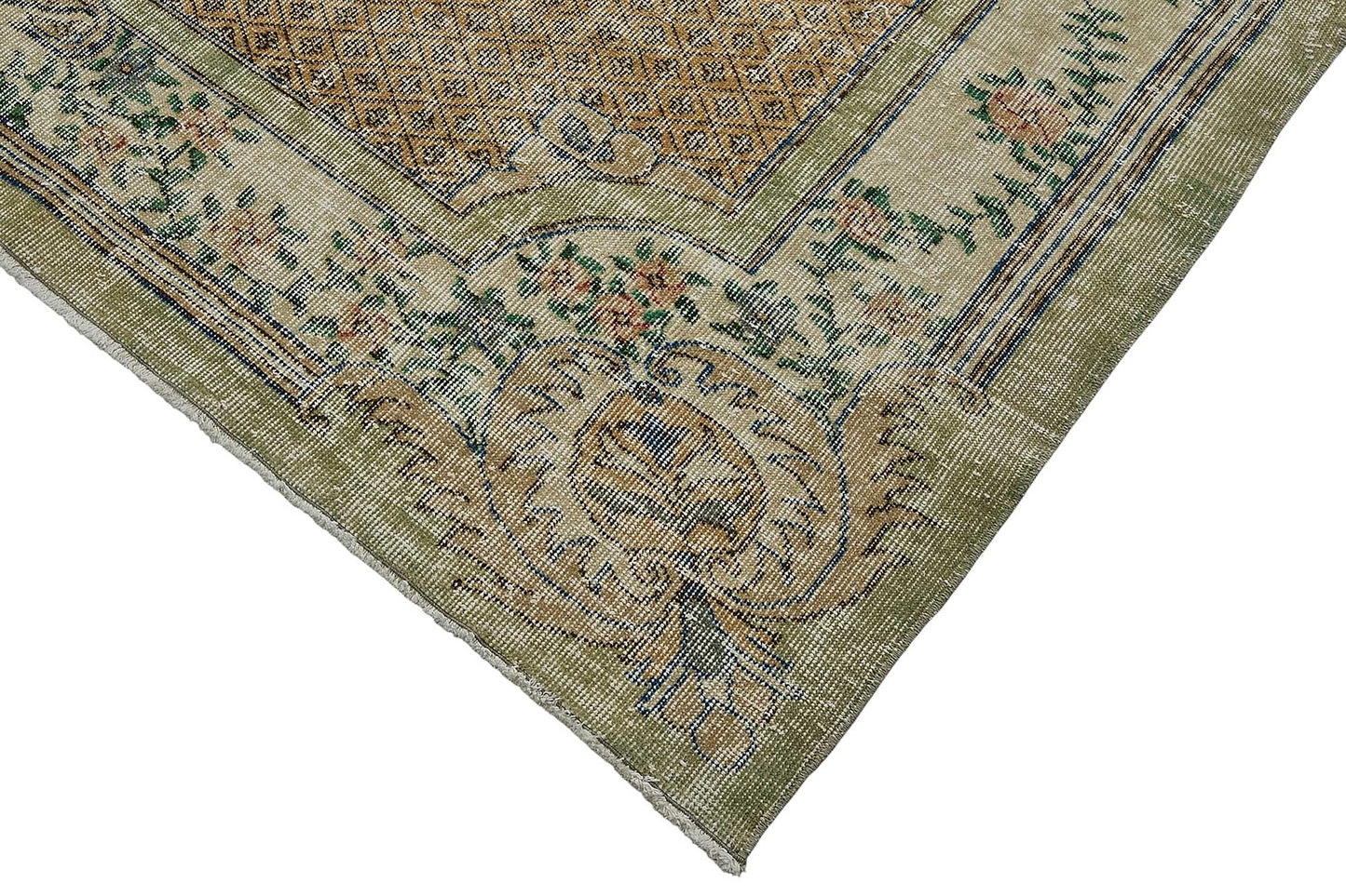 7x10 Hand-Knotted Turkish Vintage Rug - 50816