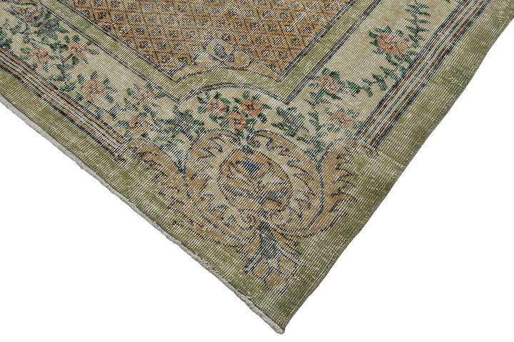 7x10 Hand-Knotted Turkish Vintage Rug - 50816