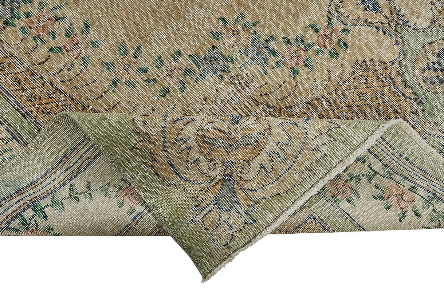 7x10 Hand-Knotted Turkish Vintage Rug - 50816