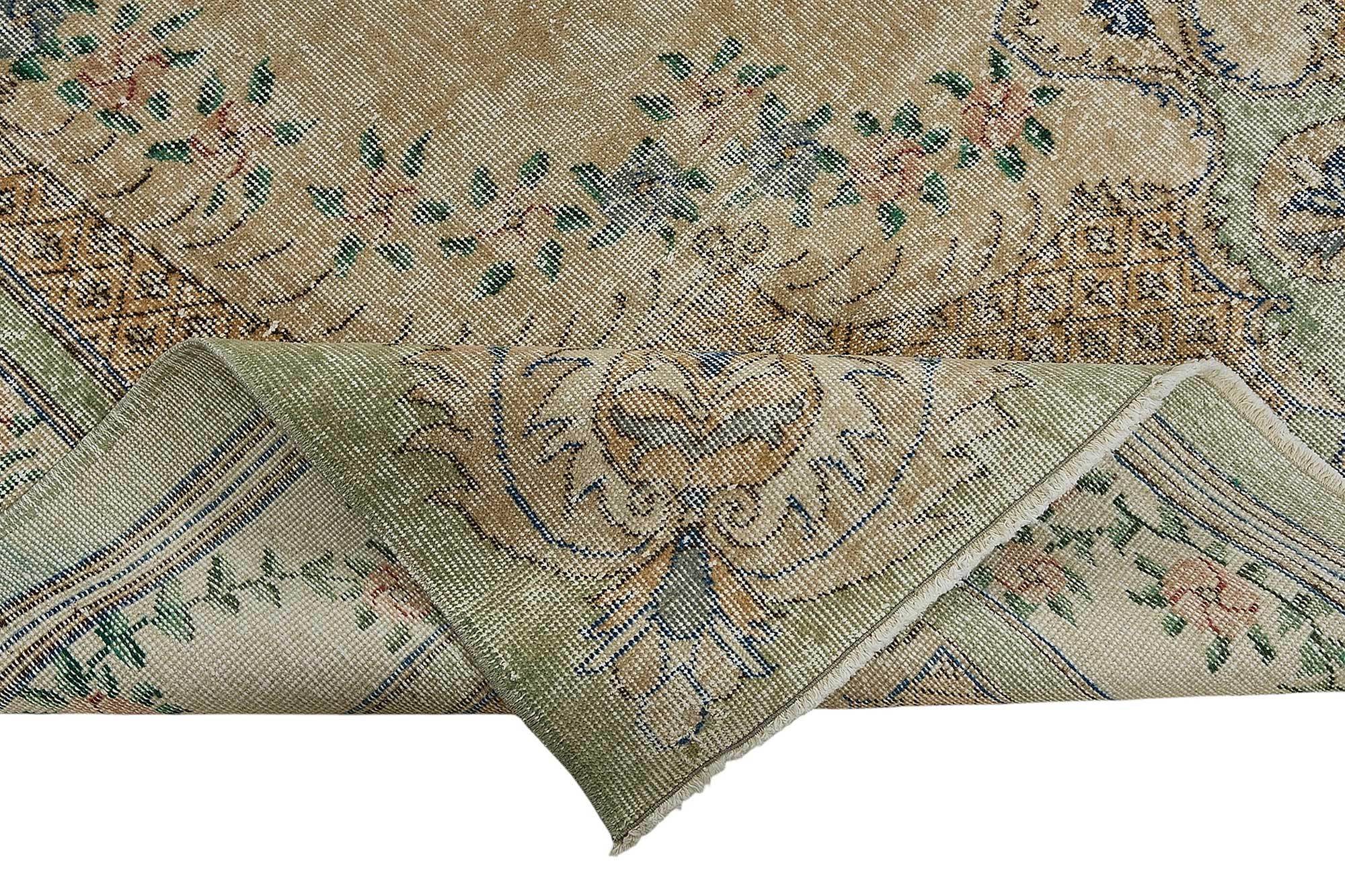 7x10 Hand-Knotted Turkish Vintage Rug - 50816