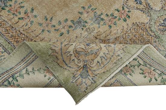 7x10 Hand-Knotted Turkish Vintage Rug - 50816