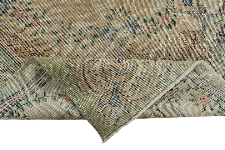 7x10 Hand-Knotted Turkish Vintage Rug - 50816