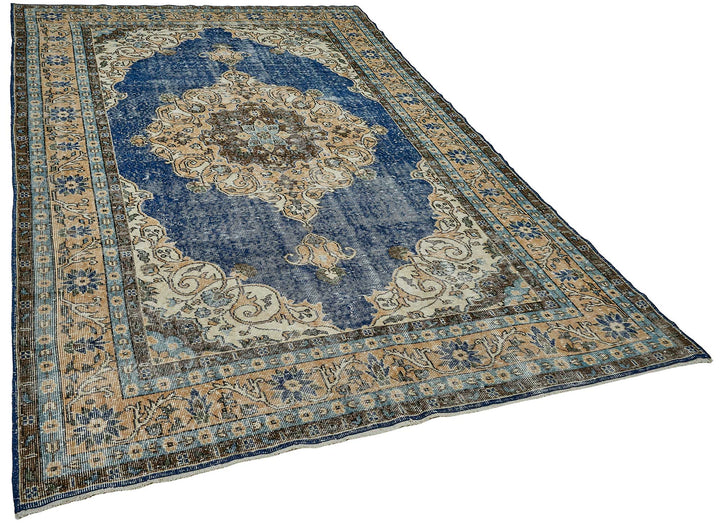 7x10 Hand-Knotted Turkish Vintage Rug - 50817