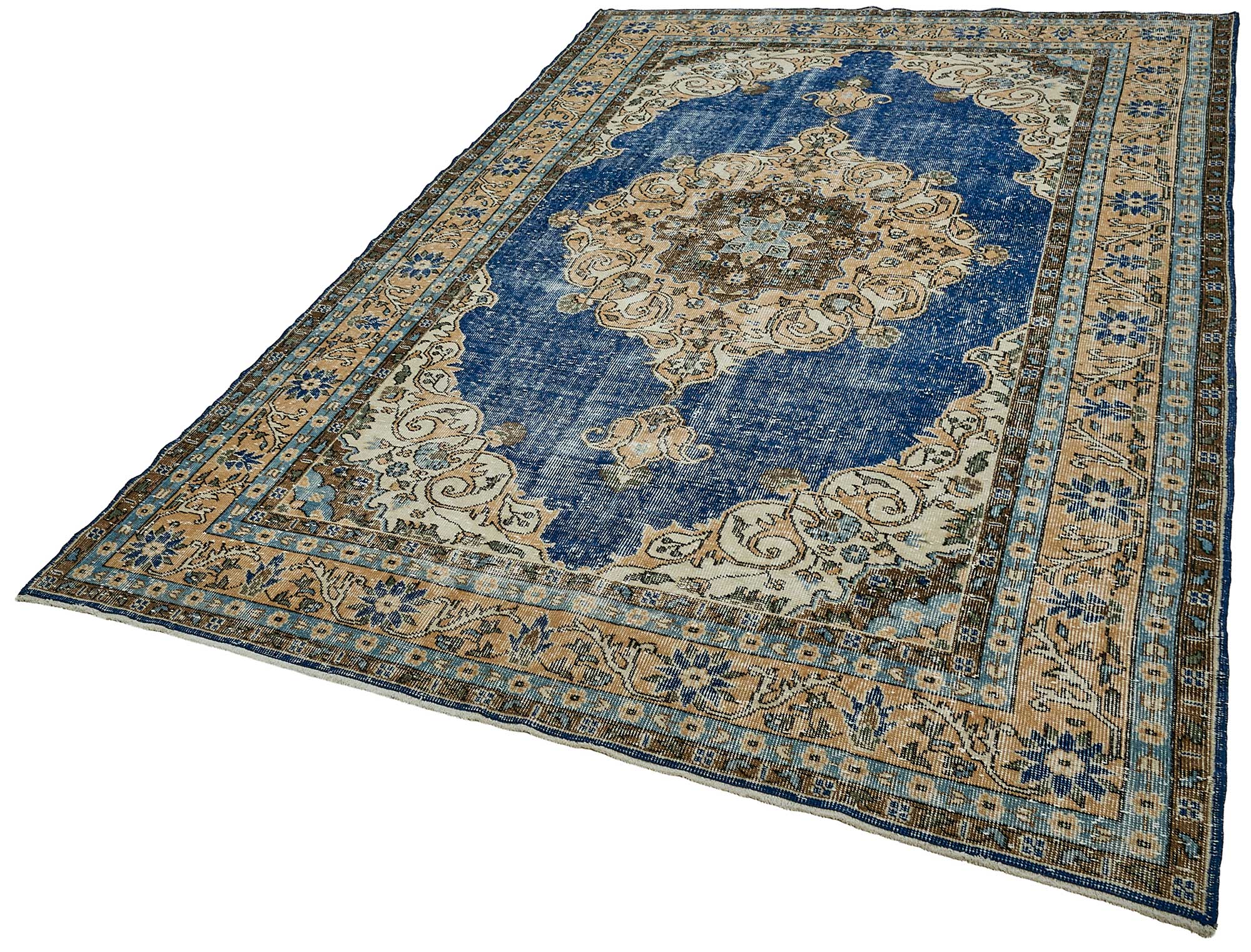 7x10 Hand-Knotted Turkish Vintage Rug - 50817
