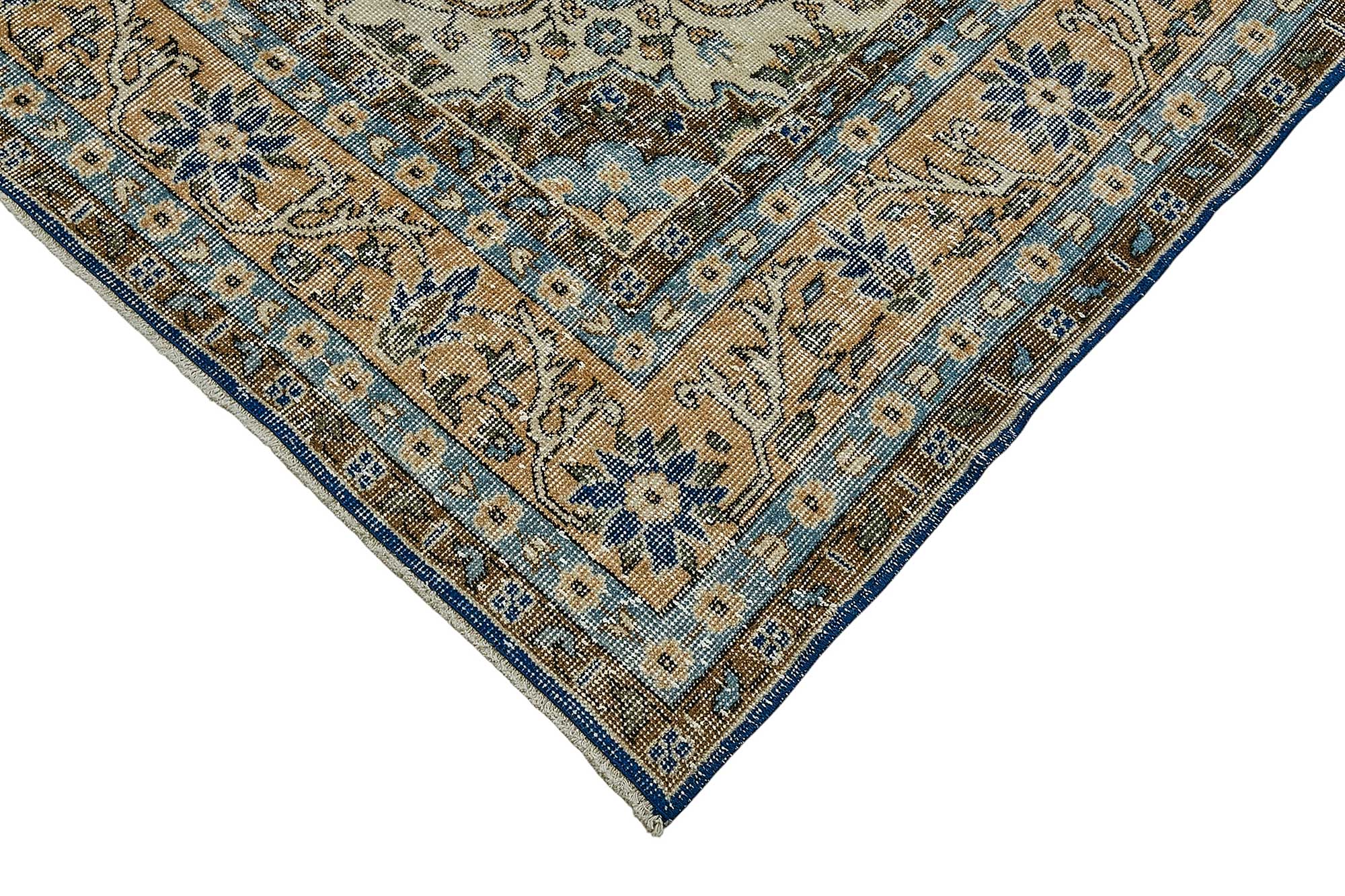7x10 Hand-Knotted Turkish Vintage Rug - 50817