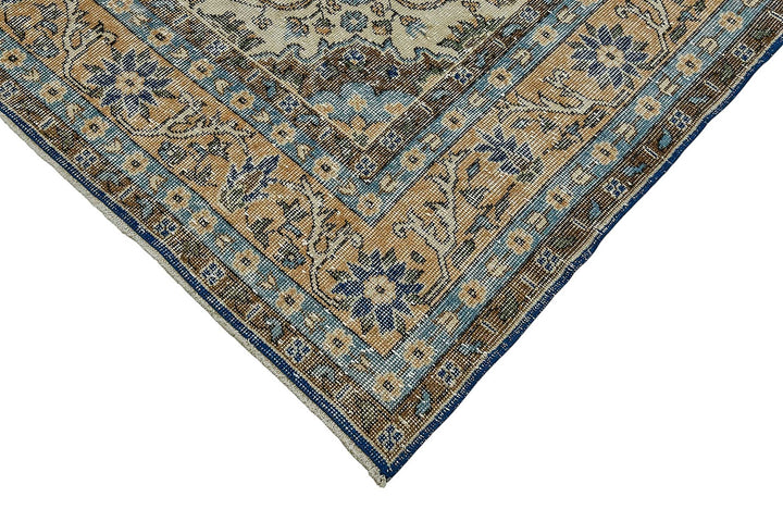 7x10 Hand-Knotted Turkish Vintage Rug - 50817