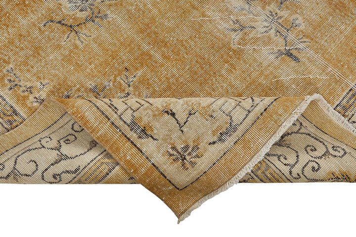 7x10 Hand-Knotted Turkish Vintage Rug - 50818