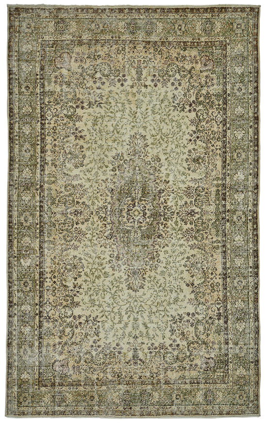 7x11 Hand-Knotted Turkish Vintage Rug - 50819
