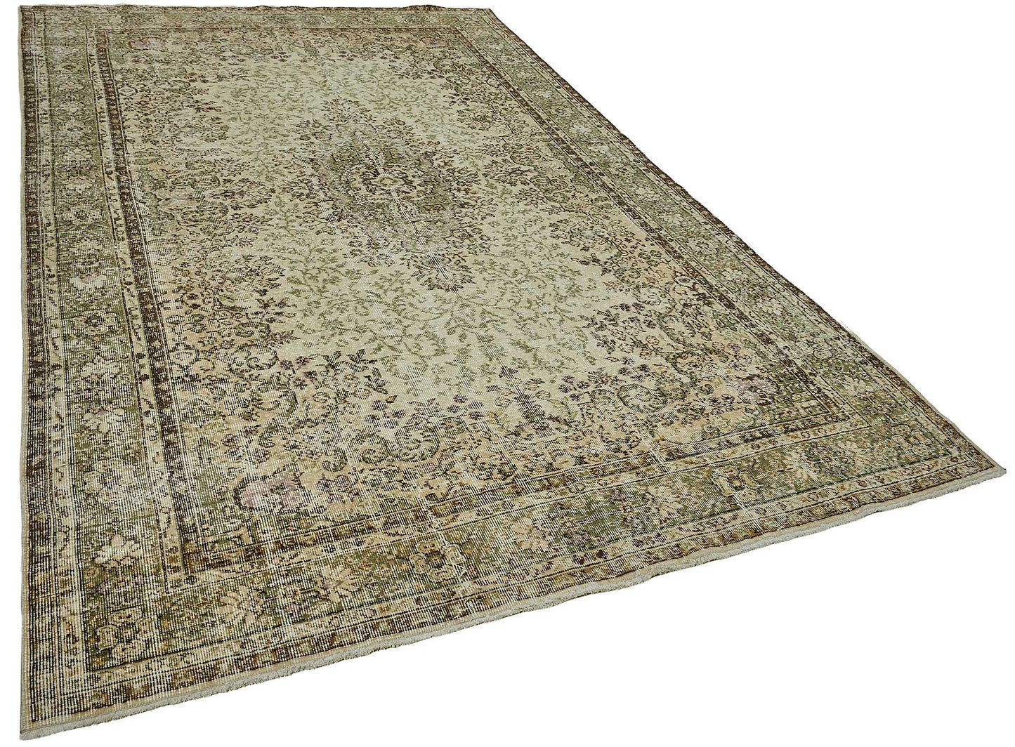7x11 Hand-Knotted Turkish Vintage Rug - 50819