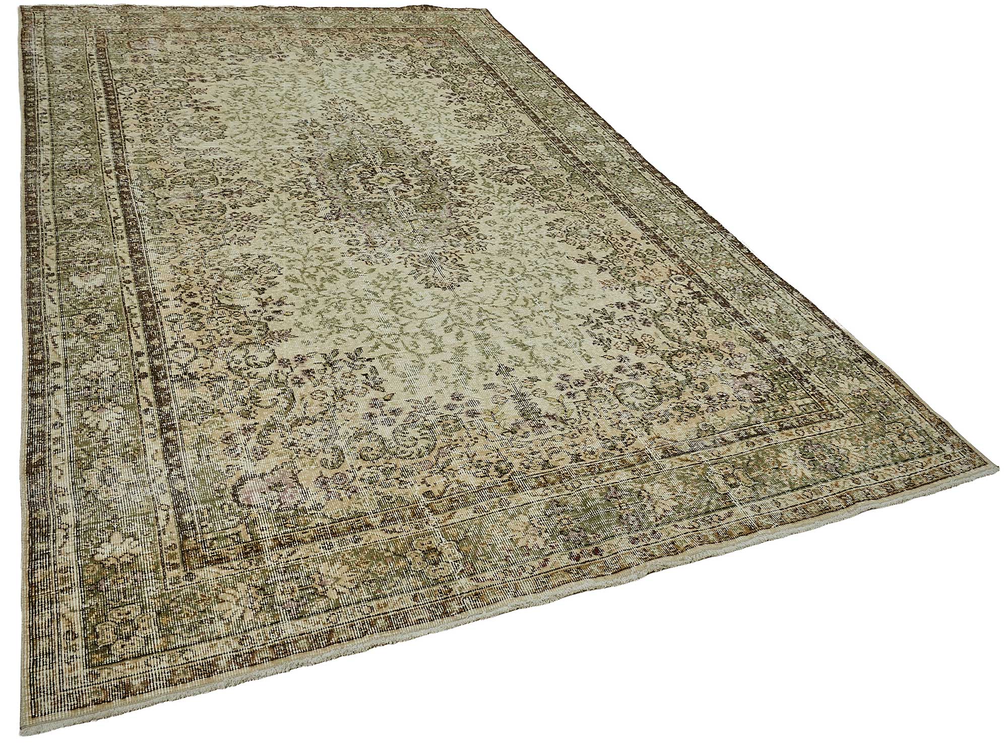7x11 Hand-Knotted Turkish Vintage Rug - 50819