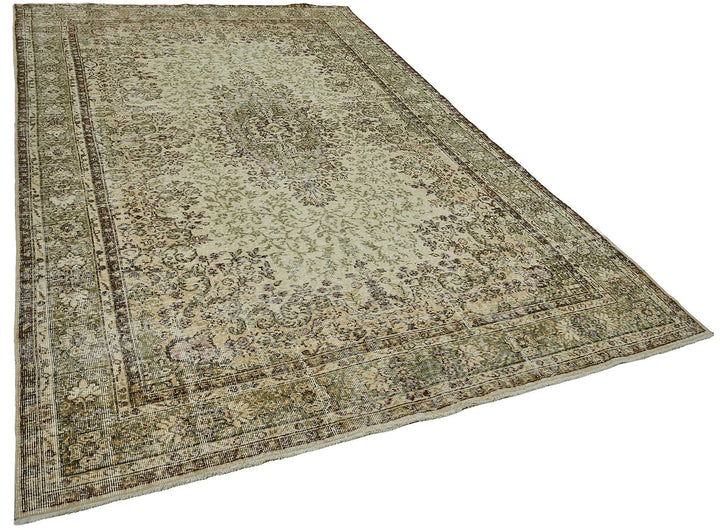7x11 Hand-Knotted Turkish Vintage Rug - 50819