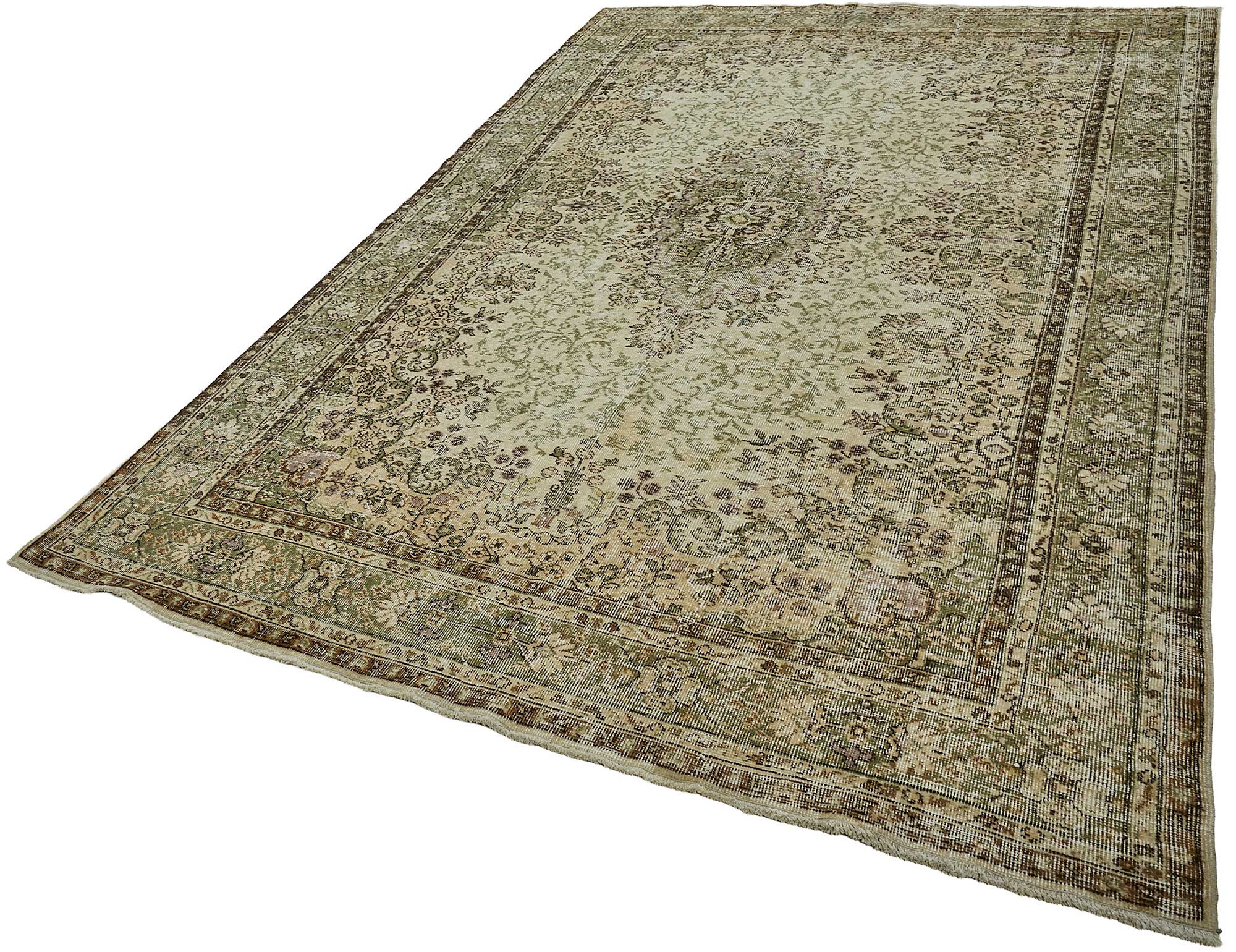 7x11 Hand-Knotted Turkish Vintage Rug - 50819