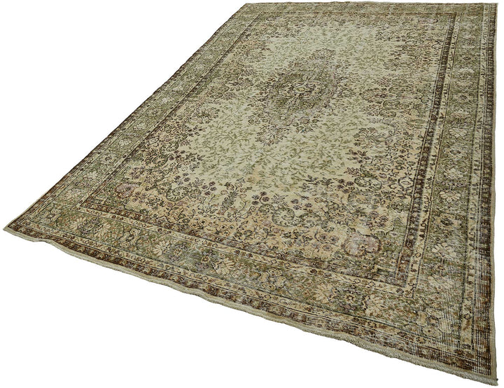 7x11 Hand-Knotted Turkish Vintage Rug - 50819