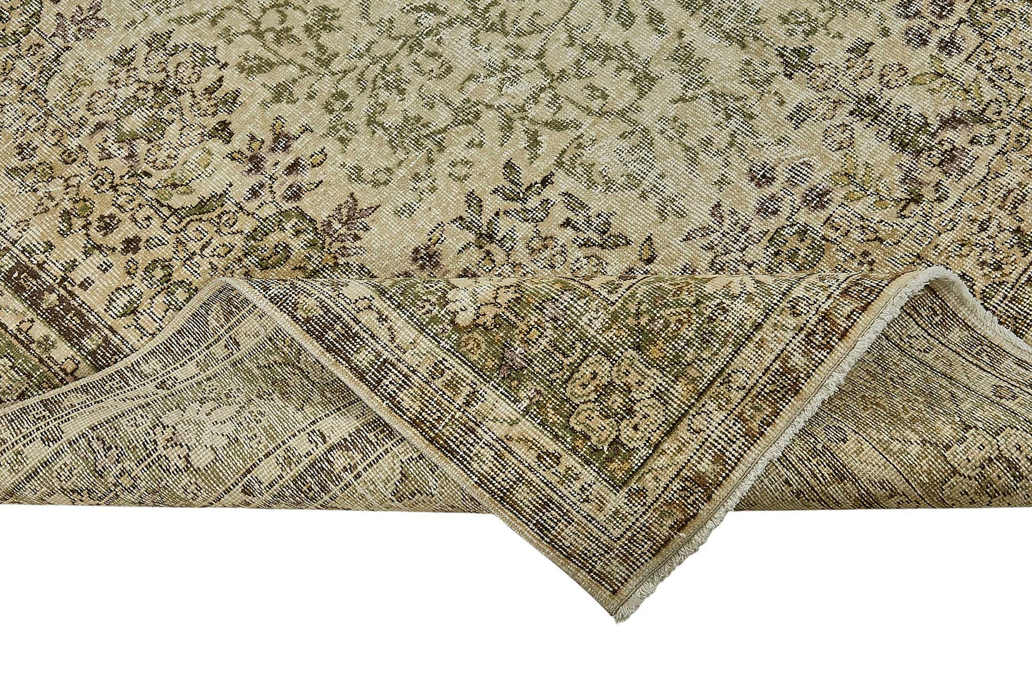 7x11 Hand-Knotted Turkish Vintage Rug - 50819