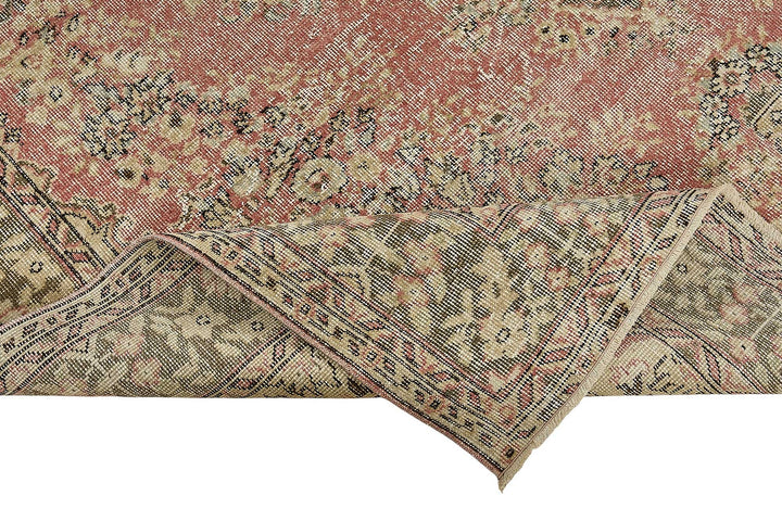 7x10 Hand-Knotted Turkish Vintage Rug - 50820